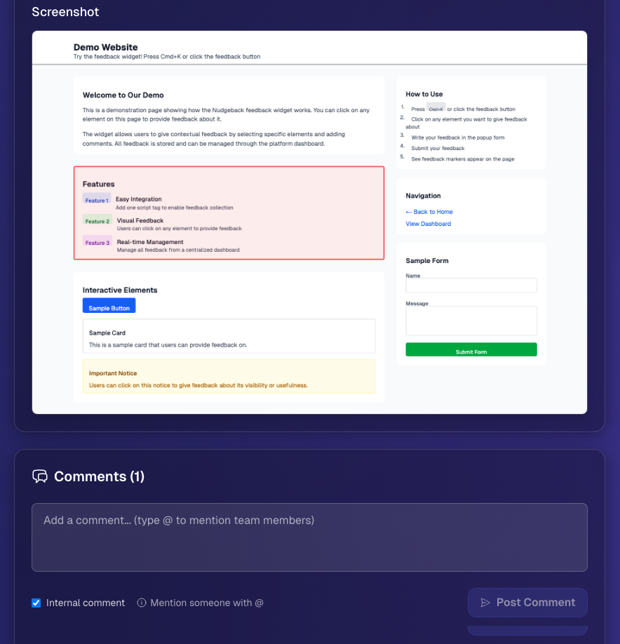 Review and collaboration dashboard