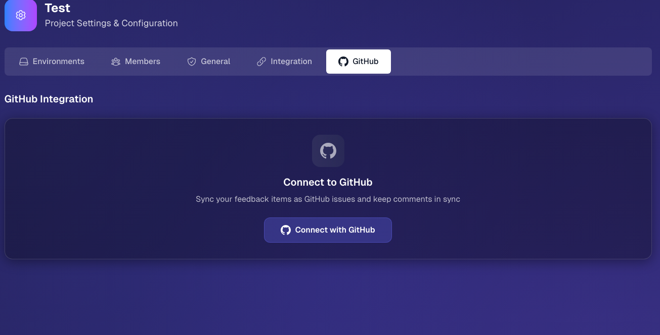GitHub integration and sync